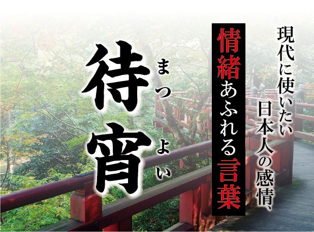 【待宵（まつよい）】－ 現代に使いたい日本人の感情、情緒あふれる言葉