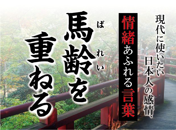 【馬齢（ばれい）を重ねる】－ 現代に使いたい日本人の感情、情緒あふれる言葉