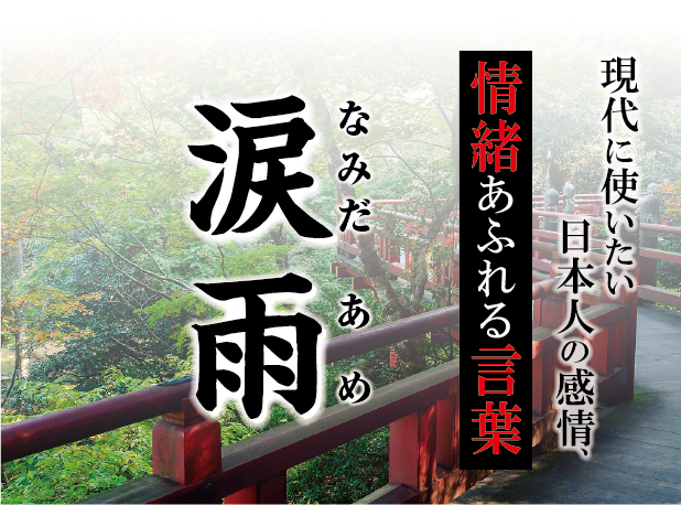 【涙雨（なみだあめ）】－ 現代に使いたい日本人の感情、情緒あふれる言葉