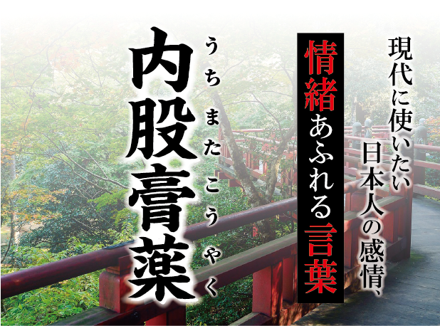 【内股膏薬（うちまたこうやく うちまたごうやく）】－ 現代に使いたい日本人の感情、情緒あふれる言葉