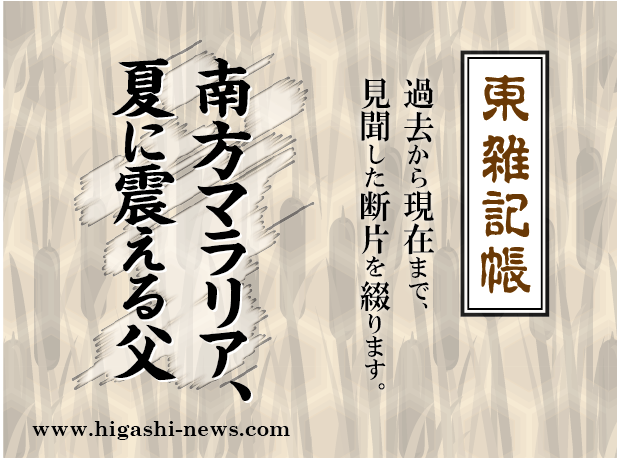 東 雑記帳 － 南方マラリア、夏に震える父