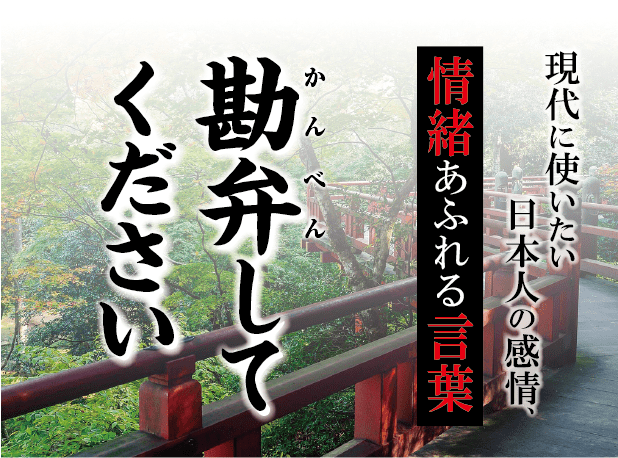 【勘弁してください】－ 現代に使いたい日本人の感情、情緒あふれる言葉